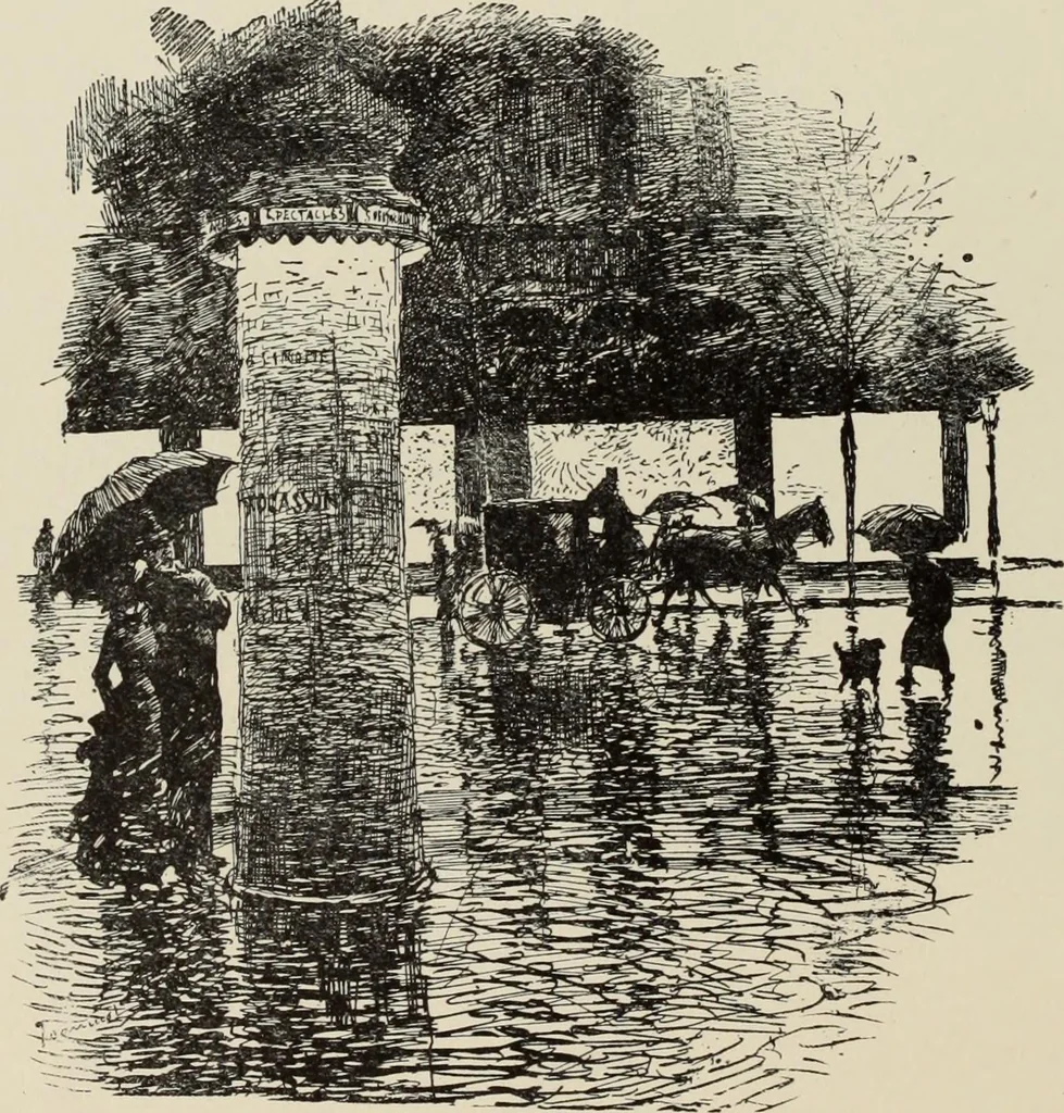 An illustration from Pen drawing and pen draughtsmen : their work and their methods : a study of the art today with technical suggestions, 1920, leaf 117