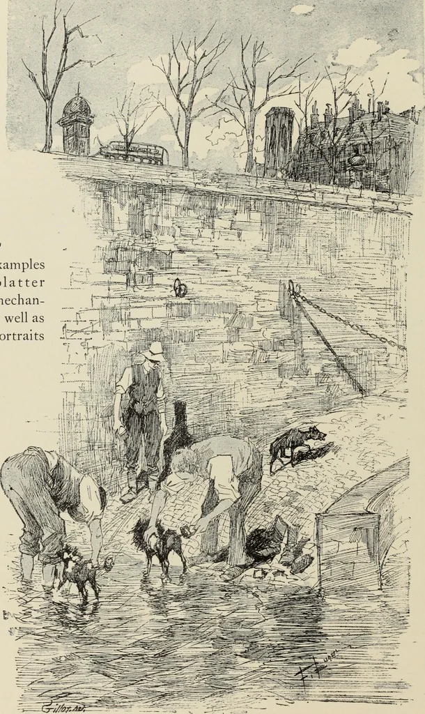 An illustration from Pen drawing and pen draughtsmen : their work and their methods : a study of the art today with technical suggestions, 1920, leaf 119