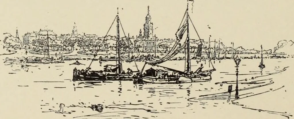 An illustration from Pen drawing and pen draughtsmen : their work and their methods : a study of the art today with technical suggestions, 1920, leaf 123