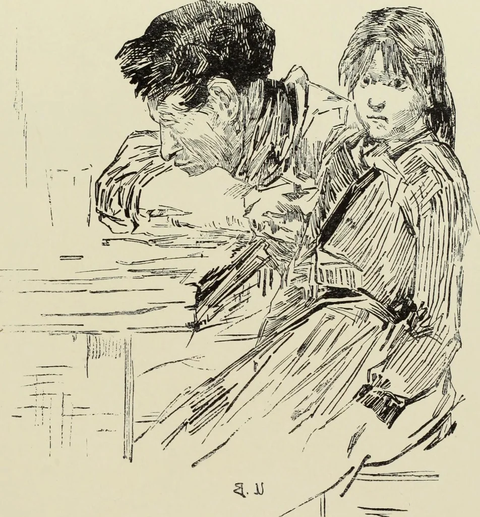 An illustration from Pen drawing and pen draughtsmen : their work and their methods : a study of the art today with technical suggestions, 1920, leaf 136