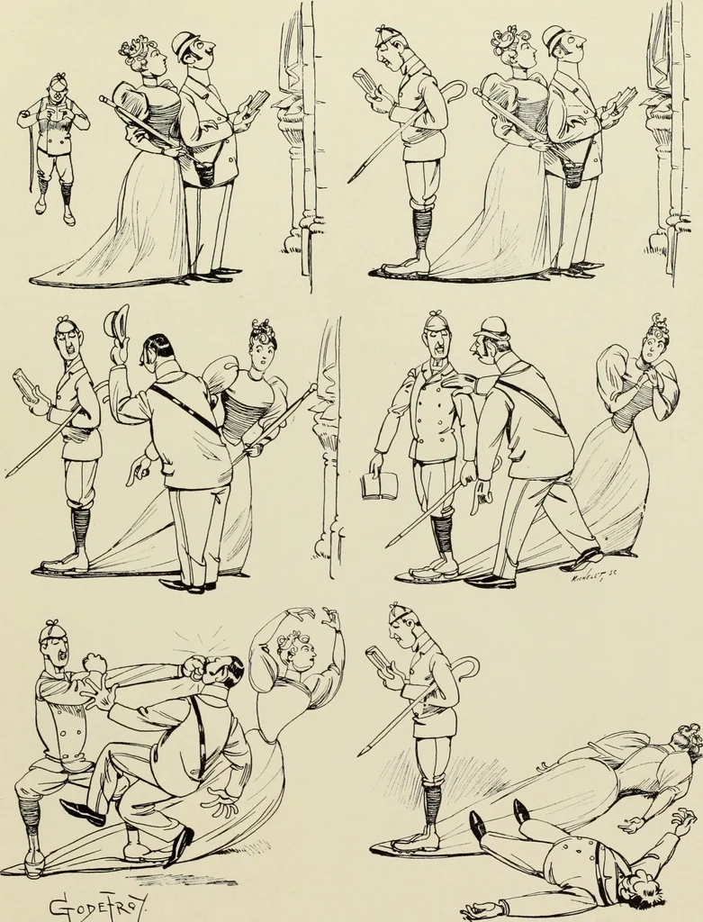 An illustration from Pen drawing and pen draughtsmen : their work and their methods : a study of the art today with technical suggestions, 1920, leaf 154