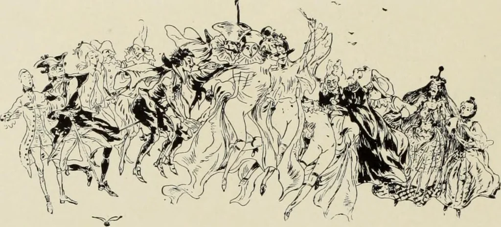 An illustration from Pen drawing and pen draughtsmen : their work and their methods : a study of the art today with technical suggestions, 1920, leaf 159