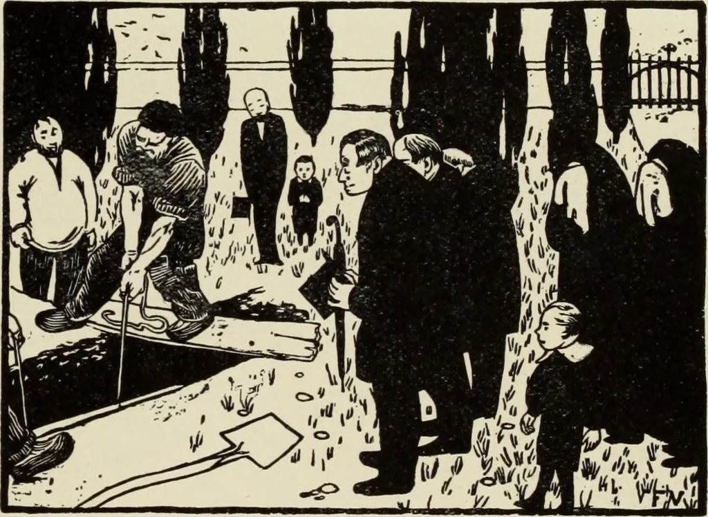 An illustration from Pen drawing and pen draughtsmen : their work and their methods : a study of the art today with technical suggestions, 1920, leaf 160