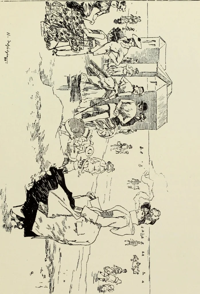 An illustration from Pen drawing and pen draughtsmen : their work and their methods : a study of the art today with technical suggestions, 1920, leaf 186