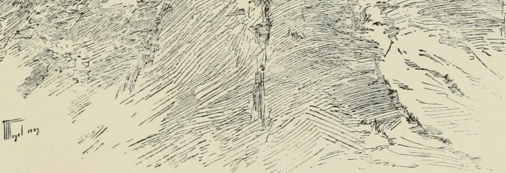 An illustration from Pen drawing and pen draughtsmen : their work and their methods : a study of the art today with technical suggestions, 1920, leaf 194