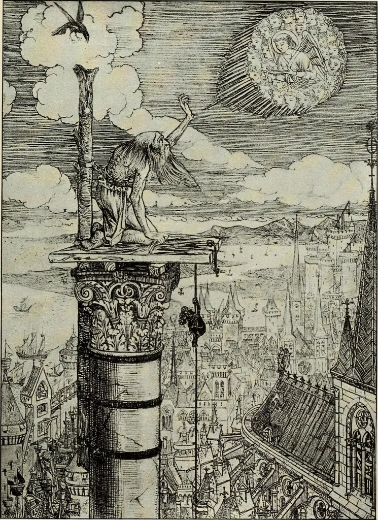 An illustration from Pen drawing and pen draughtsmen : their work and their methods : a study of the art today with technical suggestions, 1920, leaf 254