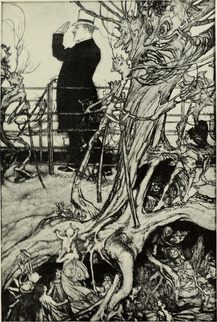 An illustration from Pen drawing and pen draughtsmen : their work and their methods : a study of the art today with technical suggestions, 1920, leaf 310