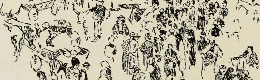 An illustration from Pen drawing and pen draughtsmen : their work and their methods : a study of the art today with technical suggestions, 1920, leaf 365
