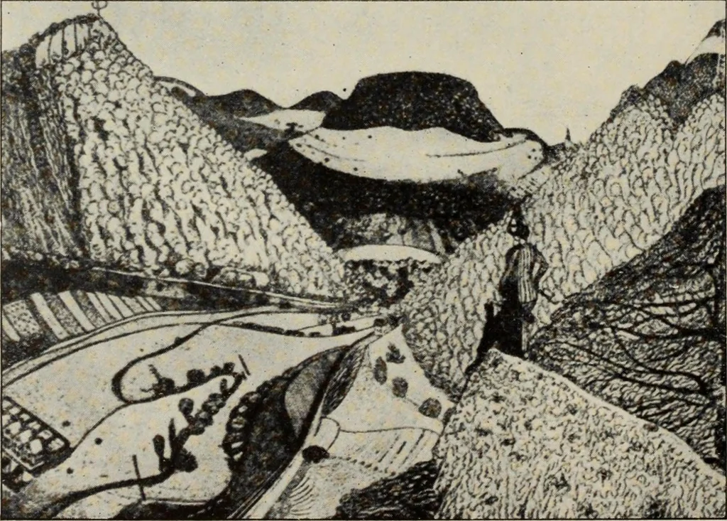 An illustration from Pen drawing and pen draughtsmen : their work and their methods : a study of the art today with technical suggestions, 1920, leaf 405