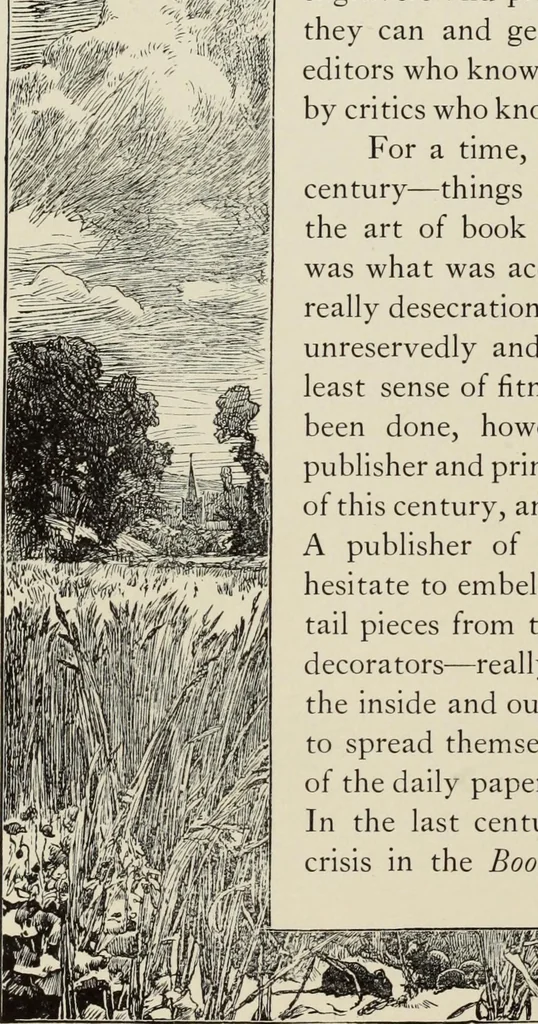 An illustration from Pen drawing and pen draughtsmen : their work and their methods : a study of the art today with technical suggestions, 1920, leaf 449