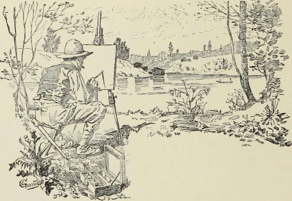 An illustration from Pen drawing and pen draughtsmen : their work and their methods : a study of the art today with technical suggestions, 1920, leaf 459