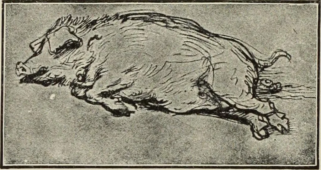 An illustration from Pen drawing and pen draughtsmen : their work and their methods : a study of the art today with technical suggestions, 1920, leaf 65
