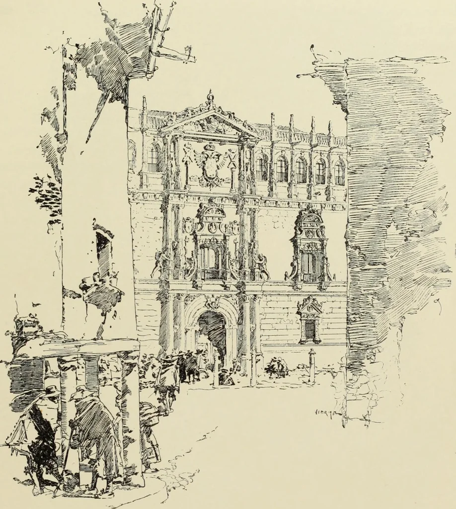 An illustration from Pen drawing and pen draughtsmen : their work and their methods : a study of the art today with technical suggestions, 1920, leaf 80