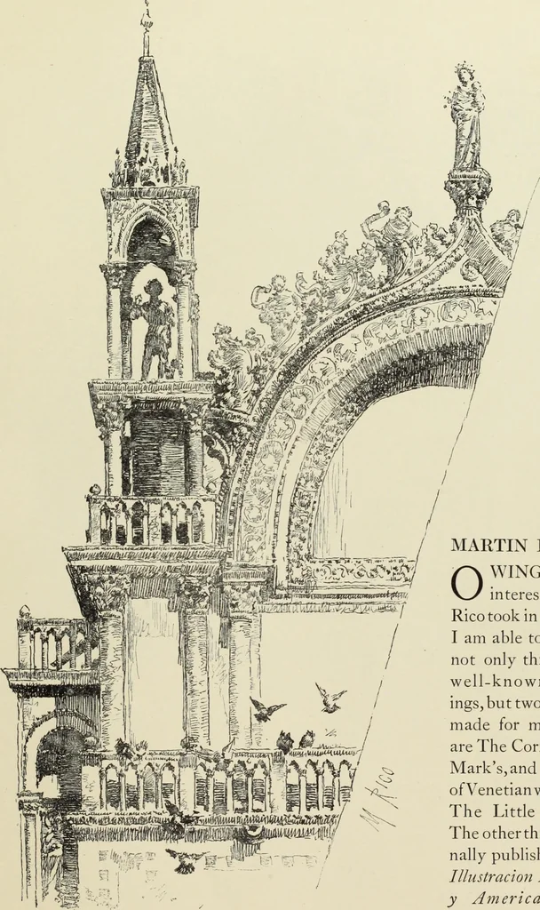 An illustration from Pen drawing and pen draughtsmen : their work and their methods : a study of the art today with technical suggestions, 1920, leaf 84