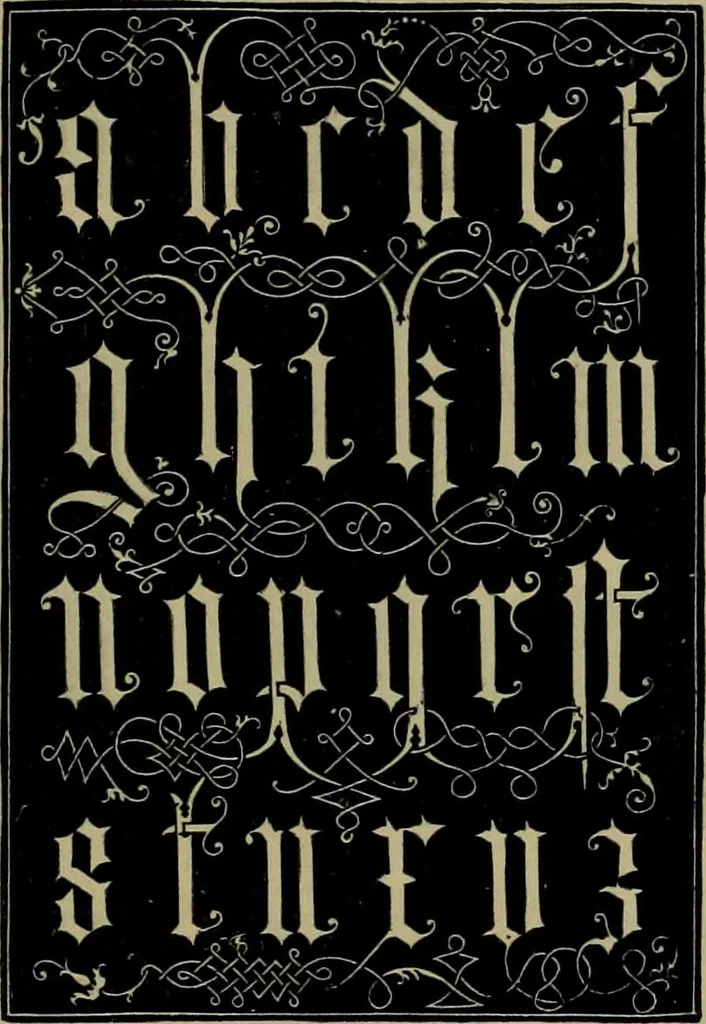An illustration from The penman's hand-book : for penmen and students, embracing a history of writing ... many complete alphabets ... ; Also, Chapters on teaching penmanship, business letter writing, off-hand flourishing ... etc., 1883, leaf 20