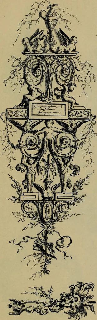 An illustration from The penman's hand-book : for penmen and students, embracing a history of writing ... many complete alphabets ... ; Also, Chapters on teaching penmanship, business letter writing, off-hand flourishing ... etc., 1883, leaf 214