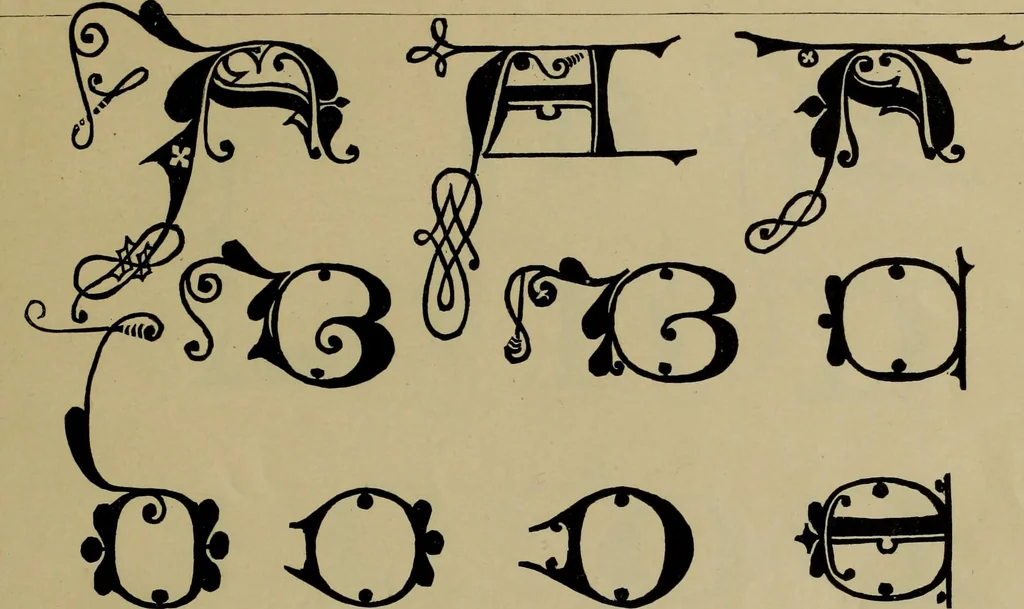 An illustration from The penman's hand-book : for penmen and students, embracing a history of writing ... many complete alphabets ... ; Also, Chapters on teaching penmanship, business letter writing, off-hand flourishing ... etc., 1883, leaf 32