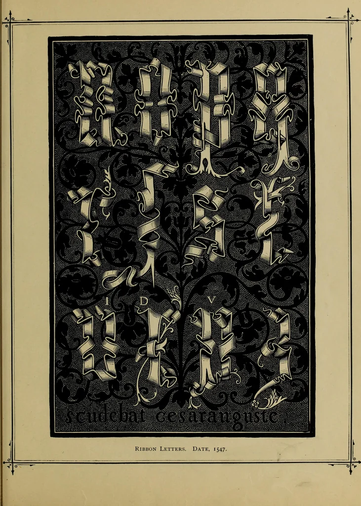 An illustration from The penman's hand-book : for penmen and students, embracing a history of writing ... many complete alphabets ... ; Also, Chapters on teaching penmanship, business letter writing, off-hand flourishing ... etc., 1883, leaf 46