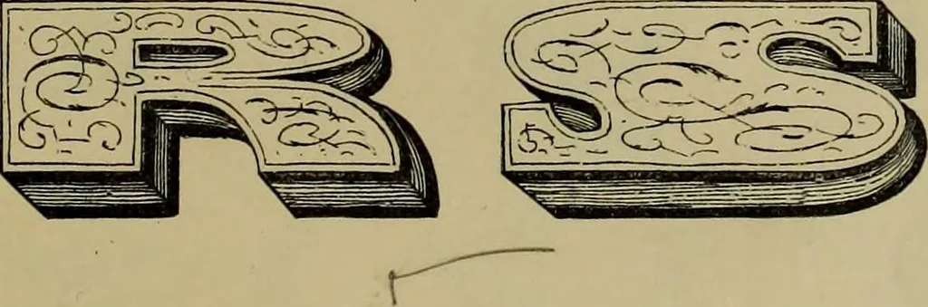 An illustration from The penman's hand-book : for penmen and students, embracing a history of writing ... many complete alphabets ... ; Also, Chapters on teaching penmanship, business letter writing, off-hand flourishing ... etc., 1883, leaf 70