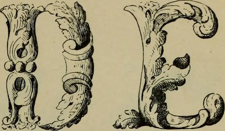 An illustration from The penman's hand-book : for penmen and students, embracing a history of writing ... many complete alphabets ... ; Also, Chapters on teaching penmanship, business letter writing, off-hand flourishing ... etc., 1883, leaf 72