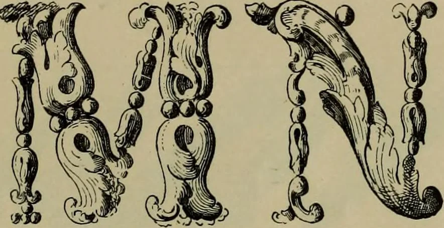 An illustration from The penman's hand-book : for penmen and students, embracing a history of writing ... many complete alphabets ... ; Also, Chapters on teaching penmanship, business letter writing, off-hand flourishing ... etc., 1883, leaf 72