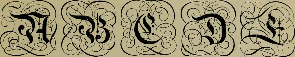 An illustration from The penman's hand-book : for penmen and students, embracing a history of writing ... many complete alphabets ... ; Also, Chapters on teaching penmanship, business letter writing, off-hand flourishing ... etc., 1883, leaf 76