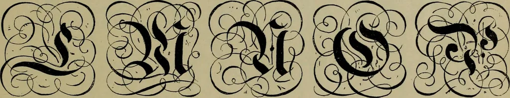 An illustration from The penman's hand-book : for penmen and students, embracing a history of writing ... many complete alphabets ... ; Also, Chapters on teaching penmanship, business letter writing, off-hand flourishing ... etc., 1883, leaf 76