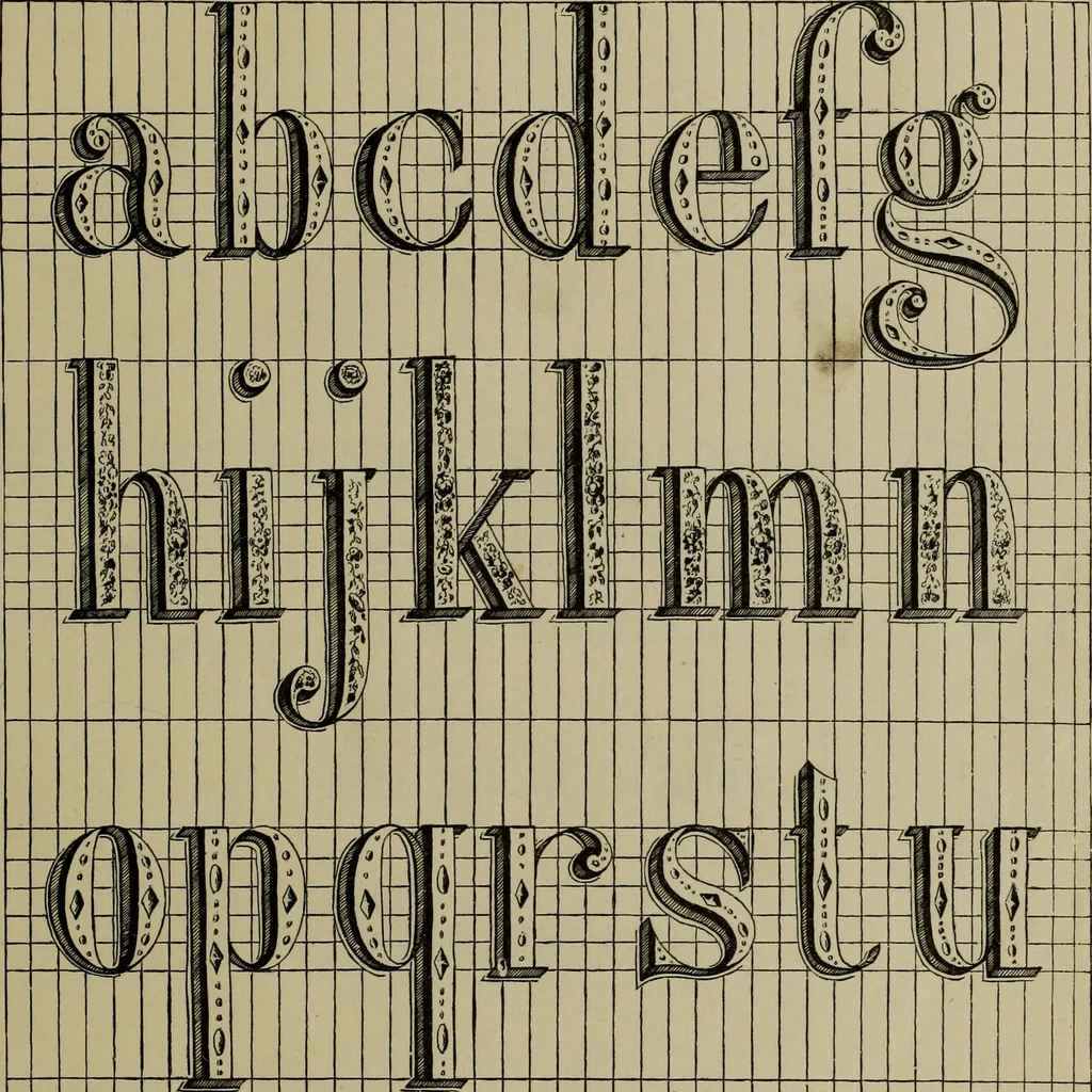 An illustration from The penman's hand-book : for penmen and students, embracing a history of writing ... many complete alphabets ... ; Also, Chapters on teaching penmanship, business letter writing, off-hand flourishing ... etc., 1883, leaf 92