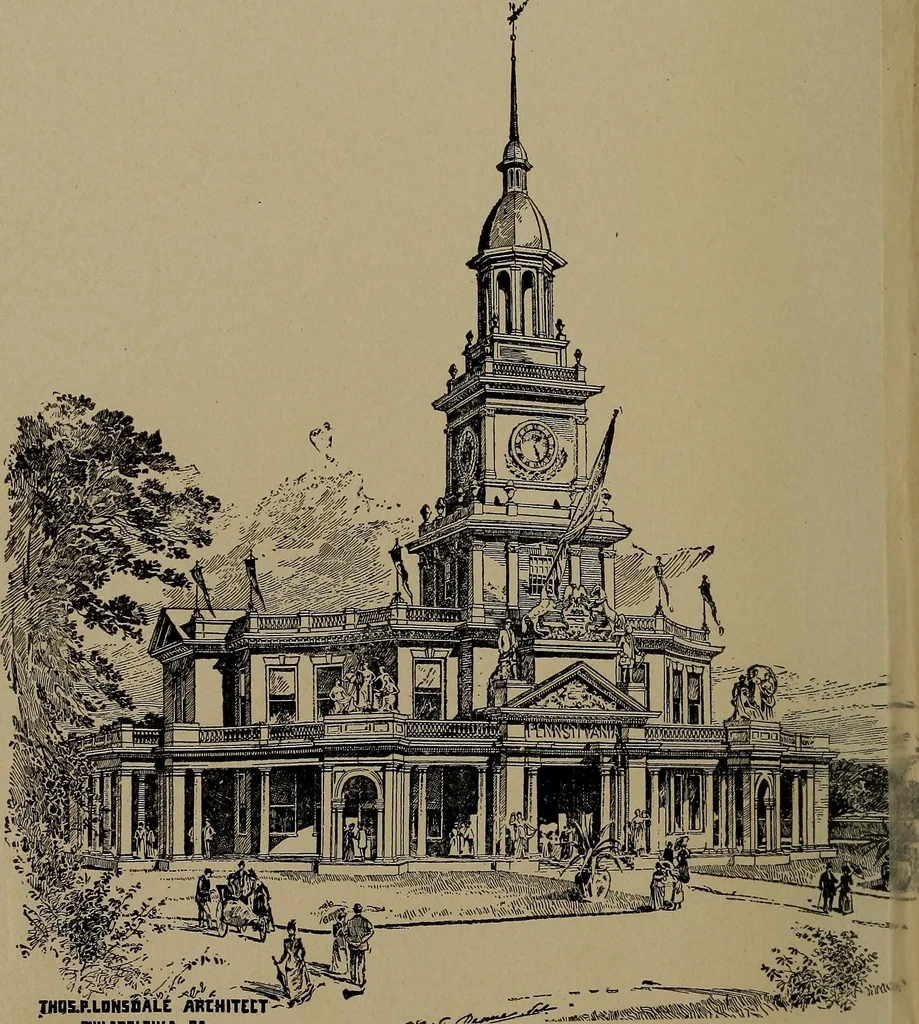 An illustration from Pennsylvania art contributions : State Building, Art Gallery and Woman's Building, 1893, leaf 7