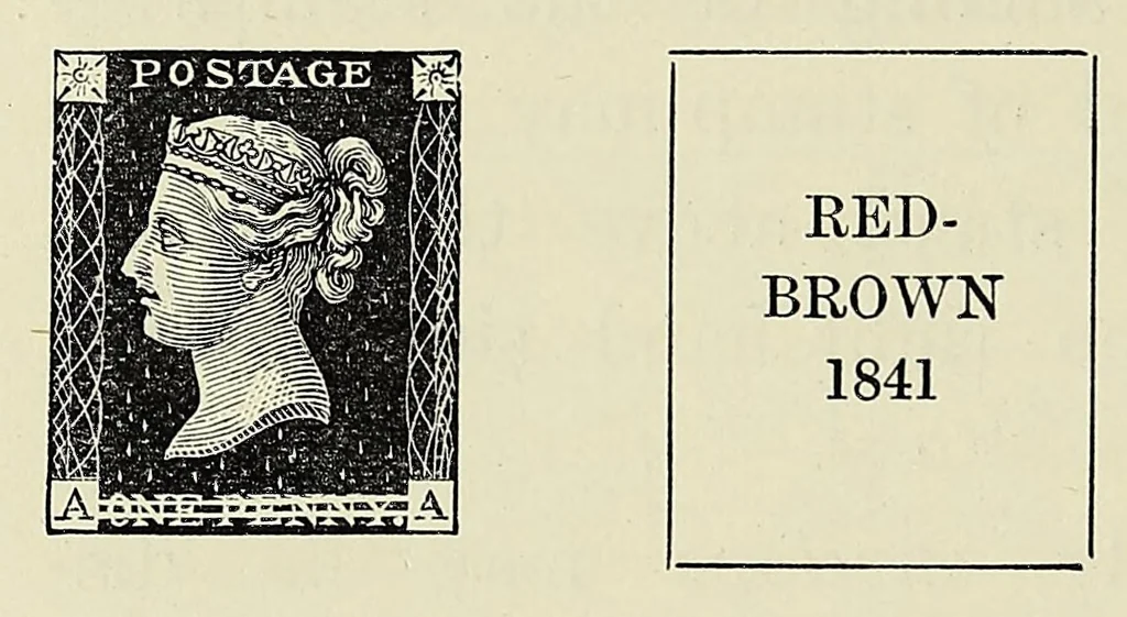 An illustration from The Penny postage jubilee and philatelic history, 1891, leaf 94