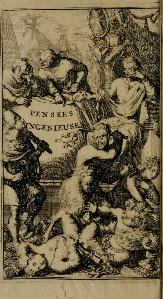 An illustration from Pensées ingenieuses des anciens et des modernes, 1692, leaf 7