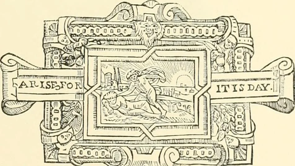 An illustration from The Pentateuch of printing, with a chapter on Judges, 1891, leaf 114