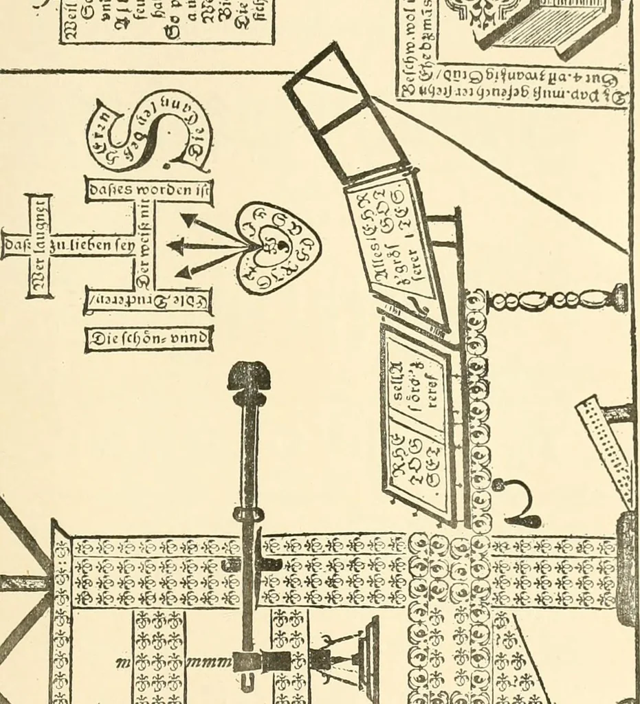 An illustration from The Pentateuch of printing, with a chapter on Judges, 1891, leaf 146