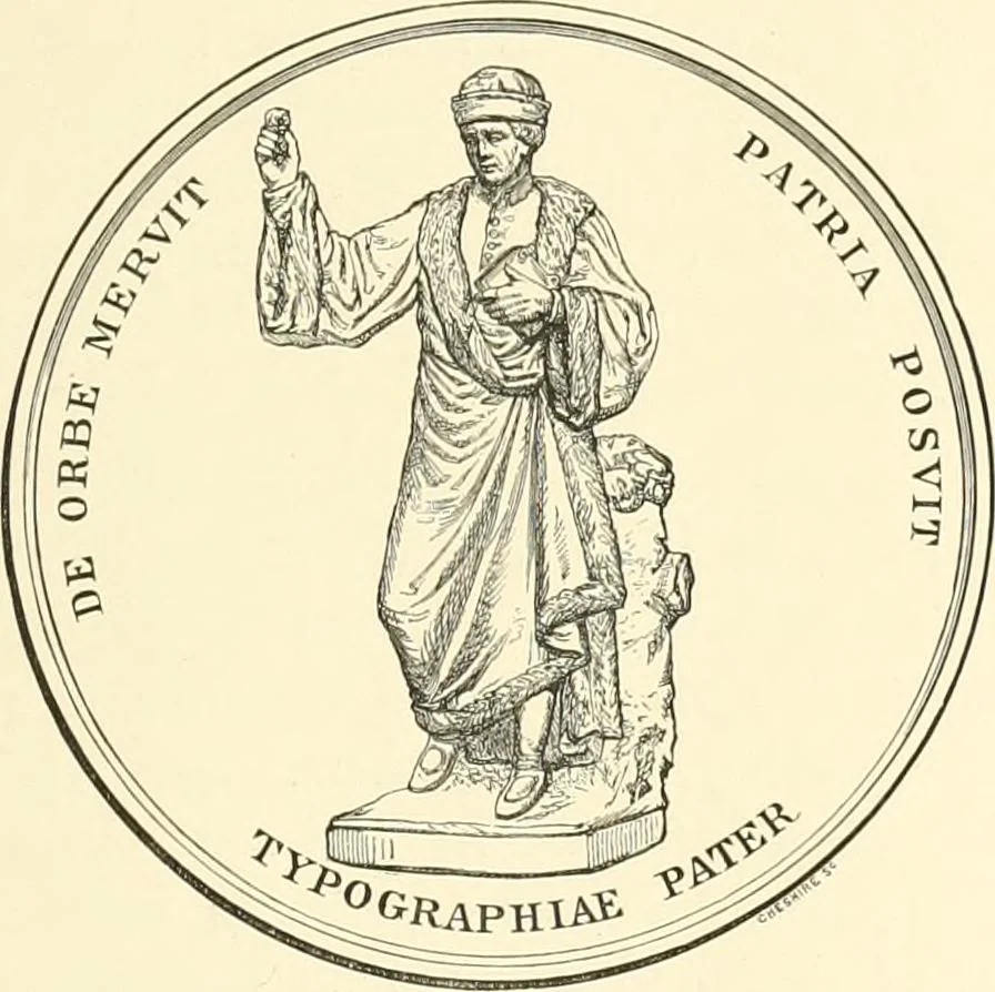 An illustration from The Pentateuch of printing, with a chapter on Judges, 1891, leaf 54