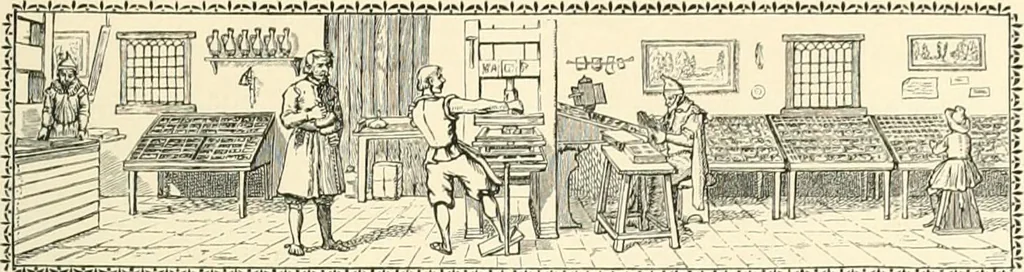 An illustration from The Pentateuch of printing, with a chapter on Judges, 1891, leaf 80