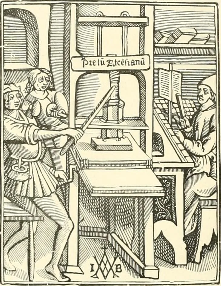 An illustration from The Pentateuch of printing, with a chapter on Judges, 1891, leaf 89