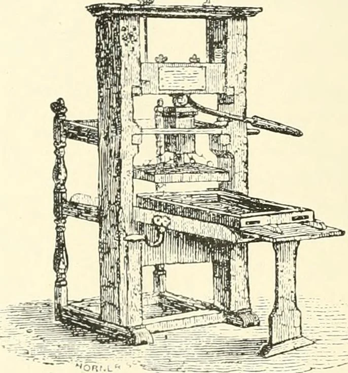 An illustration from The Pentateuch of printing, with a chapter on Judges, 1891, leaf 91