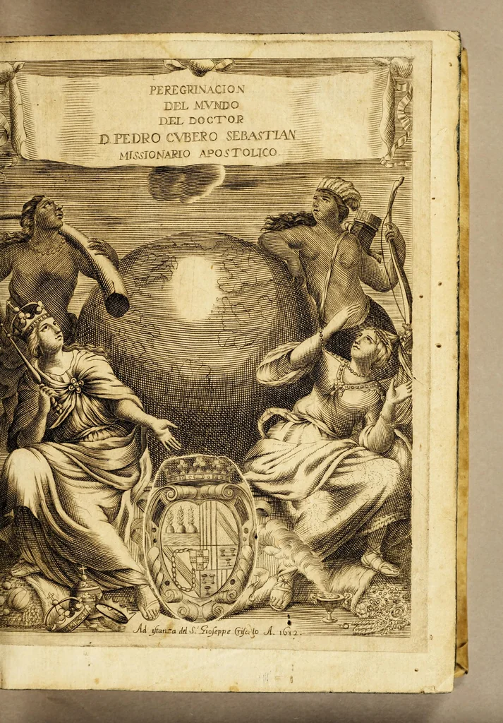 An illustration from Peregrinacion del mundo, 1682, leaf 5