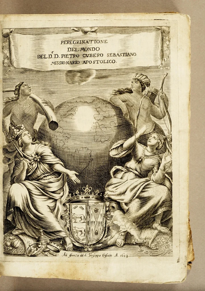 An illustration from Peregrinazione del mondo, 1683, leaf 5