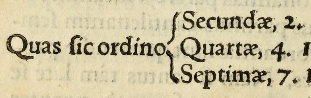 An illustration from Perfacilis, breuis, et expedita ratio componendi symphonias, co[n]centusue musicos, 1585, leaf 32