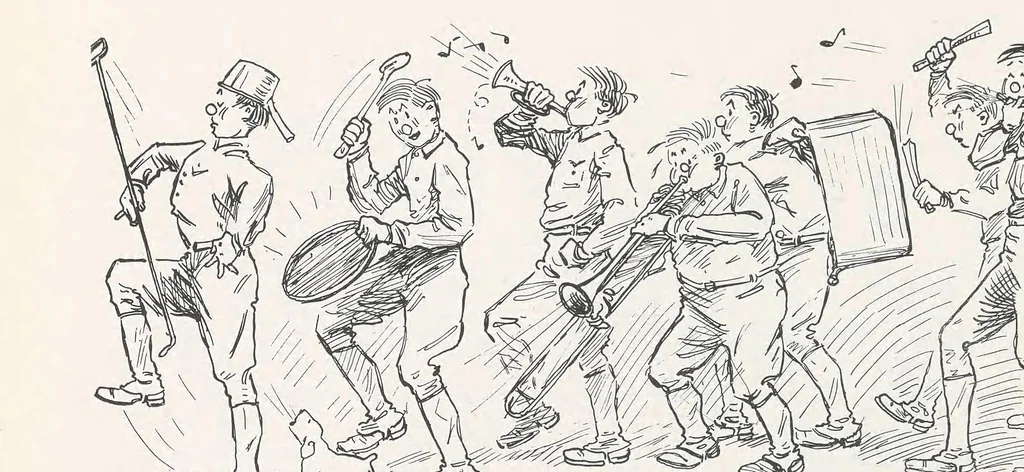 An illustration from Perils of a private : sketches of camp life, 1918, leaf 50