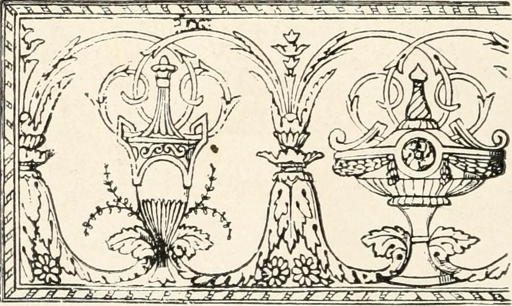 An illustration from Period decoration, 1901, leaf 141