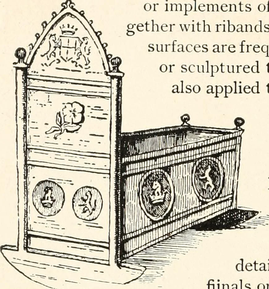 An illustration from Period decoration, 1901, leaf 245