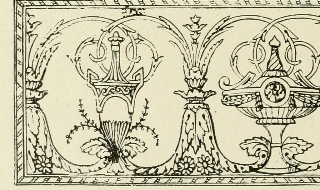 An illustration from Period decoration, 1901, leaf 141