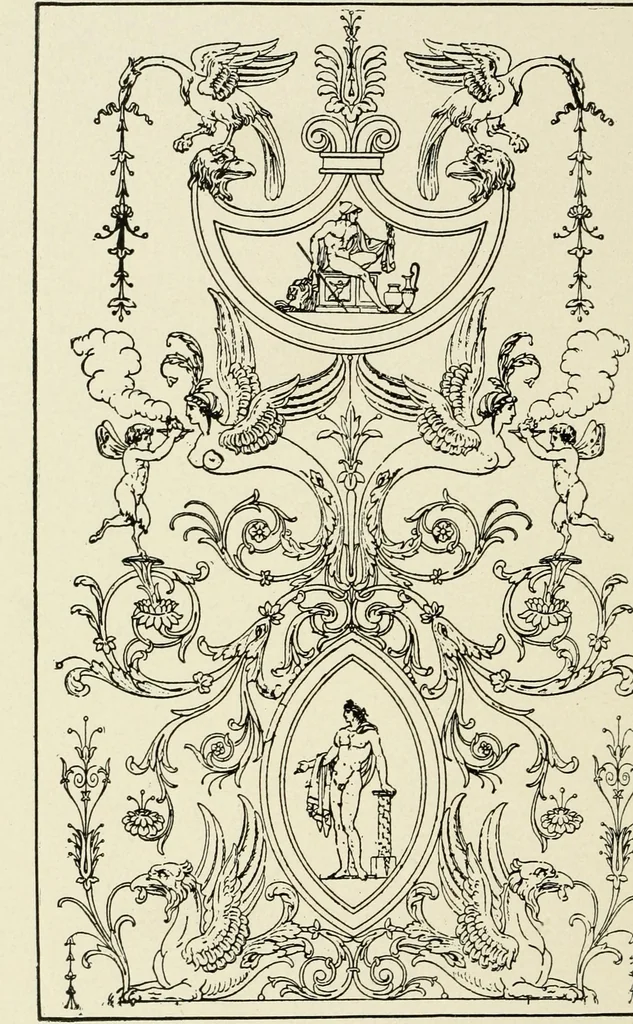 An illustration from Period decoration, 1901, leaf 153