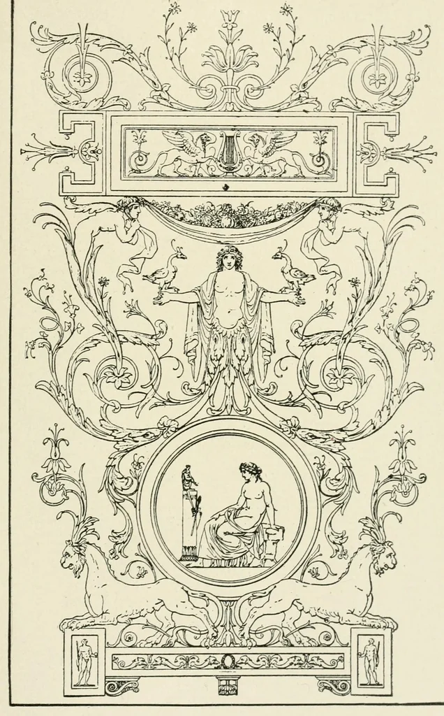 An illustration from Period decoration, 1901, leaf 154