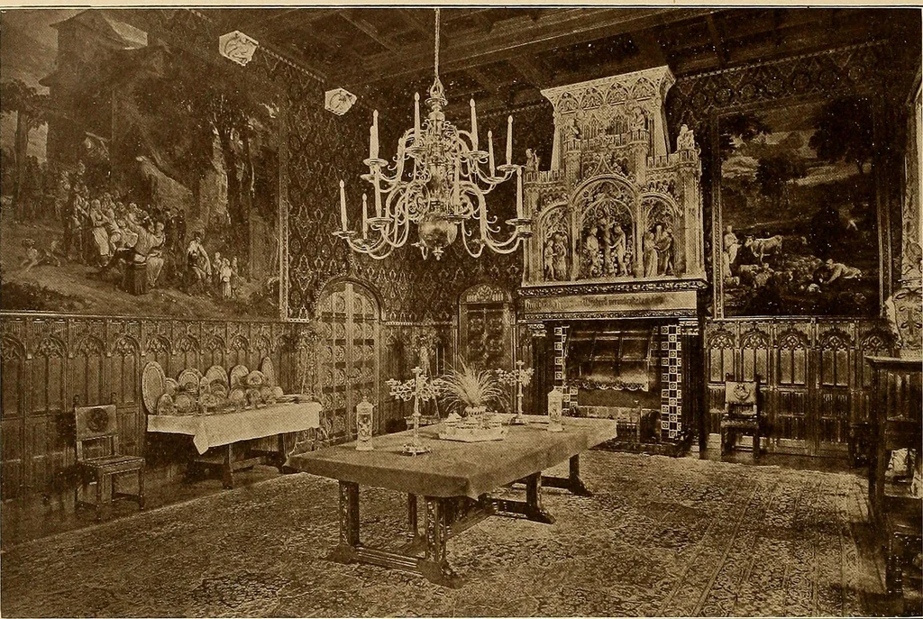 An illustration from Period furnishings; an encyclopedia of historic furniture, decorations and furnishings, 1911, leaf 101