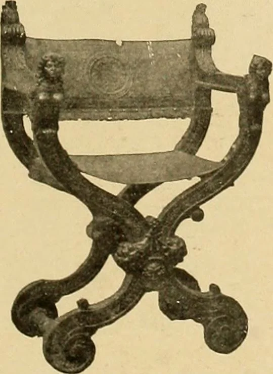 An illustration from Period furnishings; an encyclopedia of historic furniture, decorations and furnishings, 1911, leaf 102