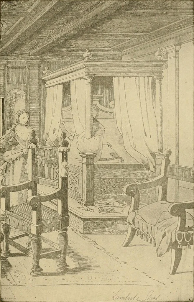 An illustration from Period furnishings; an encyclopedia of historic furniture, decorations and furnishings, 1911, leaf 106