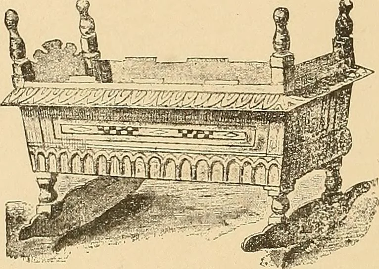 An illustration from Period furnishings; an encyclopedia of historic furniture, decorations and furnishings, 1911, leaf 117